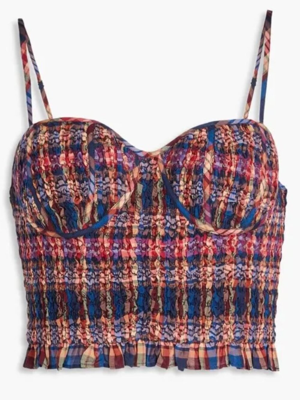 NWOT ULLA JOHNSON Liv Bustier Top in Lapis $290